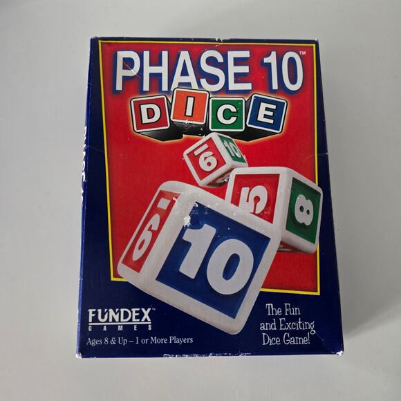 Phase 10 Dice game 1998 Fundex Games dice instructions and scorepad - Picture 7 of 12